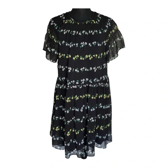 ann taylor black floral dress Samira Maxi Dress